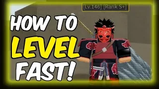 HOW TO LEVEL UP FAST IN SHINOBI ORIGIN! (All Boss Locations!)