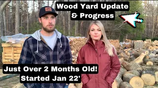Wood Yard Update - All Wood Was Free To Us. Starting Firewood Business