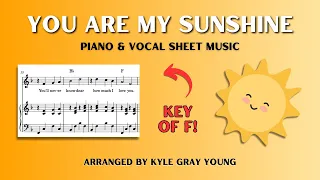 You Are My Sunshine (piano & voice, key of F)