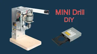 Make a mini drill using cd player slide rail | Mini drill machine