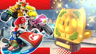 Mario Kart 8 Deluxe Nintendo Switch First Playthrough!! HARDEST Races Yet! (Leaf Cup 1st Place!)