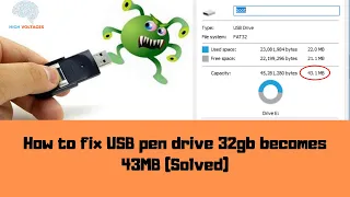 How to fix USB pen drive showing less space (Solved)