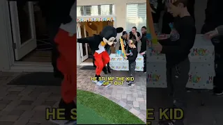 Mickey mouse ruins this kids birthday 😲