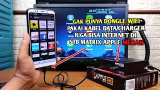 Gak perlu dongle wifi ⁉️ kabel data pengganti dongle wifi di stb matrix Apple