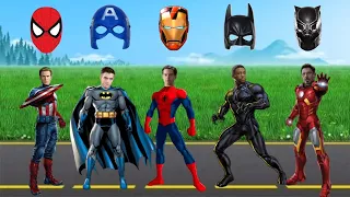 Tebak gambar Superhero Avengers Spiderman , Ironman , Superman , Captain America , Batman dan Hulk