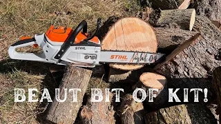 STIHL MSA 300 CHAINSAW. HOW LONG DOES THE BATTERY LAST?