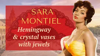 SARA MONTIEL. Hemingway y jarrones de cristal con joyas