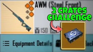 2 Legendary Crates Challenge | got Fabled AWM🔥 | PUBG METRO ROYALE