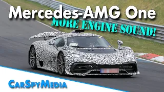 Mercedes-AMG One Hypercar F1 engine hybrid prototype testing more laps on the Nürburgring