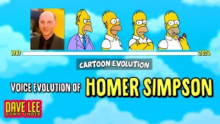 Voice Evolution of HOMER SIMPSON - 37 Years Compared & Explained | CARTOON EVOLUTION