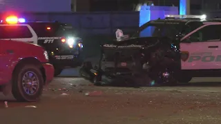 HPD: Intoxicated woman, unrestrained child involved in crash with officers