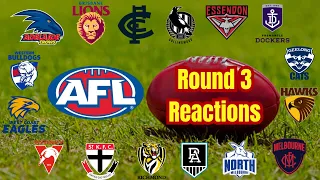 Every AFL club's reaction to their round 3 matches