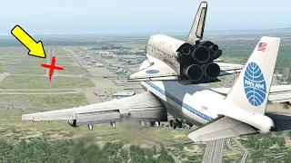 NASA Space Shuttle Horrible Crash While Emergency Landing | X-Plane 11