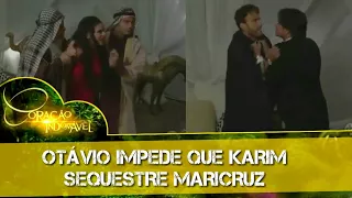 Coração Indomável - Otávio impede que Karim sequestre Maricruz