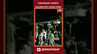 Coromandel Express Collided With Goods Train In Odisha | #Shorts