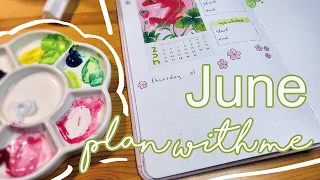 🍓June Plan with me | 2023 Bullet Journal