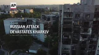 Few remain in the massive Saltivka residential area