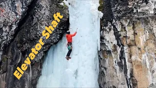 Elevator Shaft (WI3-4) | Hyalite Canyon, MT