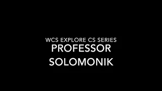 Explore CS Series: Professor Solomonik
