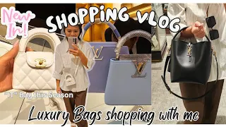 Come shopping with me vlog | New Bags - LV, Chanel, YSL etc.