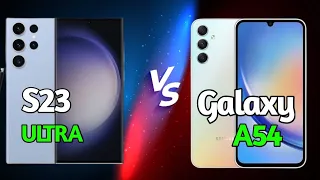 samsung galaxy s23 ultra vs galaxy a54 |  Speed Test |Comparison | tech rivals