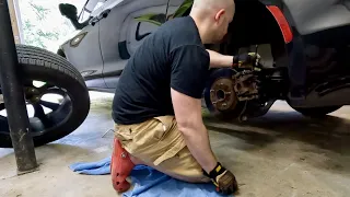 Detailed HOW TO replace rear brake pads on 2017-2023 Chrysler Pacifica