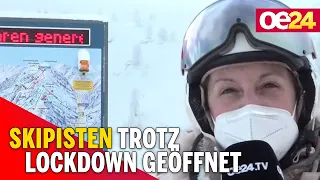 Skipisten trotz Lockdown geöffnet