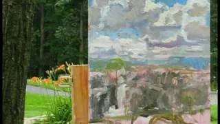 Plein Air Oil Painting Demo "View Along Crestview" by Ramona Dooley