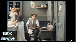 Charlie Chaplin His Trysting Place 1914--color