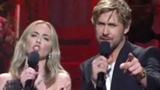 Ryan Gosling and Emily Blunt Cover Taylor Swifts All Too Well Filled With Barbenheimer Jokes in ‘SNL