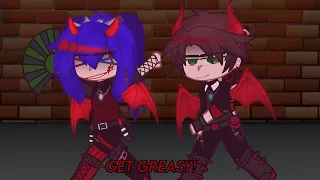 💙 • Get Greasy! • 💚 • Angels VS Demons AU • Ft. Funneh and Draco • Trend • Enjoy ✨