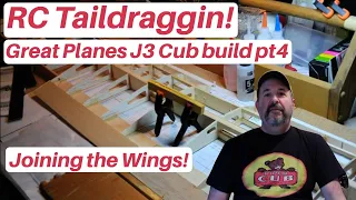 RC Taildraggin! Great Planes J-3 Piper Cub build video #4