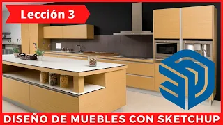 💥 Curso de Diseño de Muebles con SketchUp 💥 Desde cero y paso a paso. Lección 3