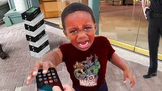 i caught him stealing iPhone 14s.. (BIG MISTAKE)