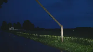 Storm damage in Wayne County after severe weather moves through Ohio