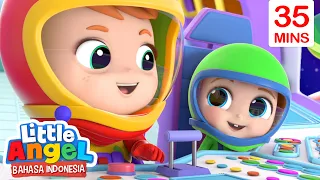 Pasukan Astronot Kecil Keluar Angkasa!🚀Kartun Anak | Little Angel Bahasa Indonesia