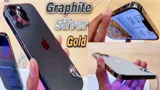 iPhone 13 Pro Max All Colours | iPhone 13 Pro Max Gold, Silver And Graphite #unboxing #iphone