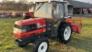 KUBOTA GL25 PowerShift review + start kleintraktor japanese compact tractor Японский минитрактор