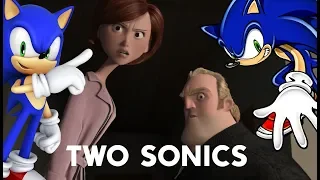 two sonics dub a scene from the incredibles