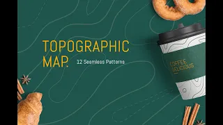 How to use this pattern - 12 Seamless Topographic Map