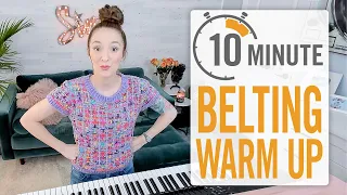 10 Minute Warm Up for Belting (do this before you sing like a diva)