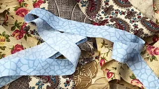 One simple way to sew beautifully from ugly scraps of fabric.