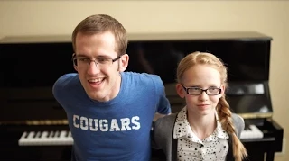 Epic "Frozen" Piano Medley - Dueling Siblings Play Backwards