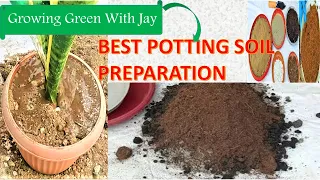 Potting soil preparation / Material to mix with potting soil / Container soil mix by Growing Green