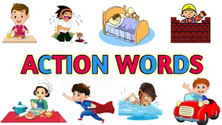 Top 25 Action words for kids, action words in english,nursery rhymes, basic English, ‎@YakshitaMam 