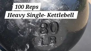 LEG DESTROYER | 100 Reps | Heavy Single-KB | Follow Along