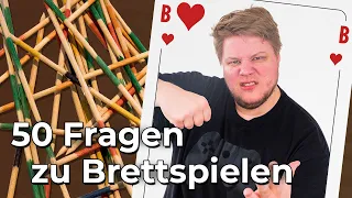 MIKADO ist unser LIEBSTES BRETTSPIEL! | 50 Fragen zu Brettspielen