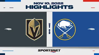 NHL Highlights | Golden Knights vs. Sabres - November 10, 2022