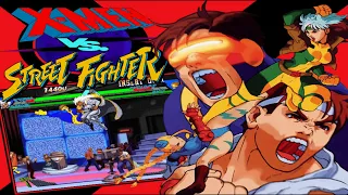 X-Men vs. Street Fighter (Arcade  / 1996)  [Playthrough/LongPlay]