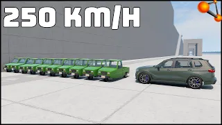 10 PIGEON vs BMW X7! 250 Km/H CRASH TEST! - BeamNg Drive
